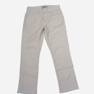 Hudson Women's Tan and Cream Linen Blend Chino Pants